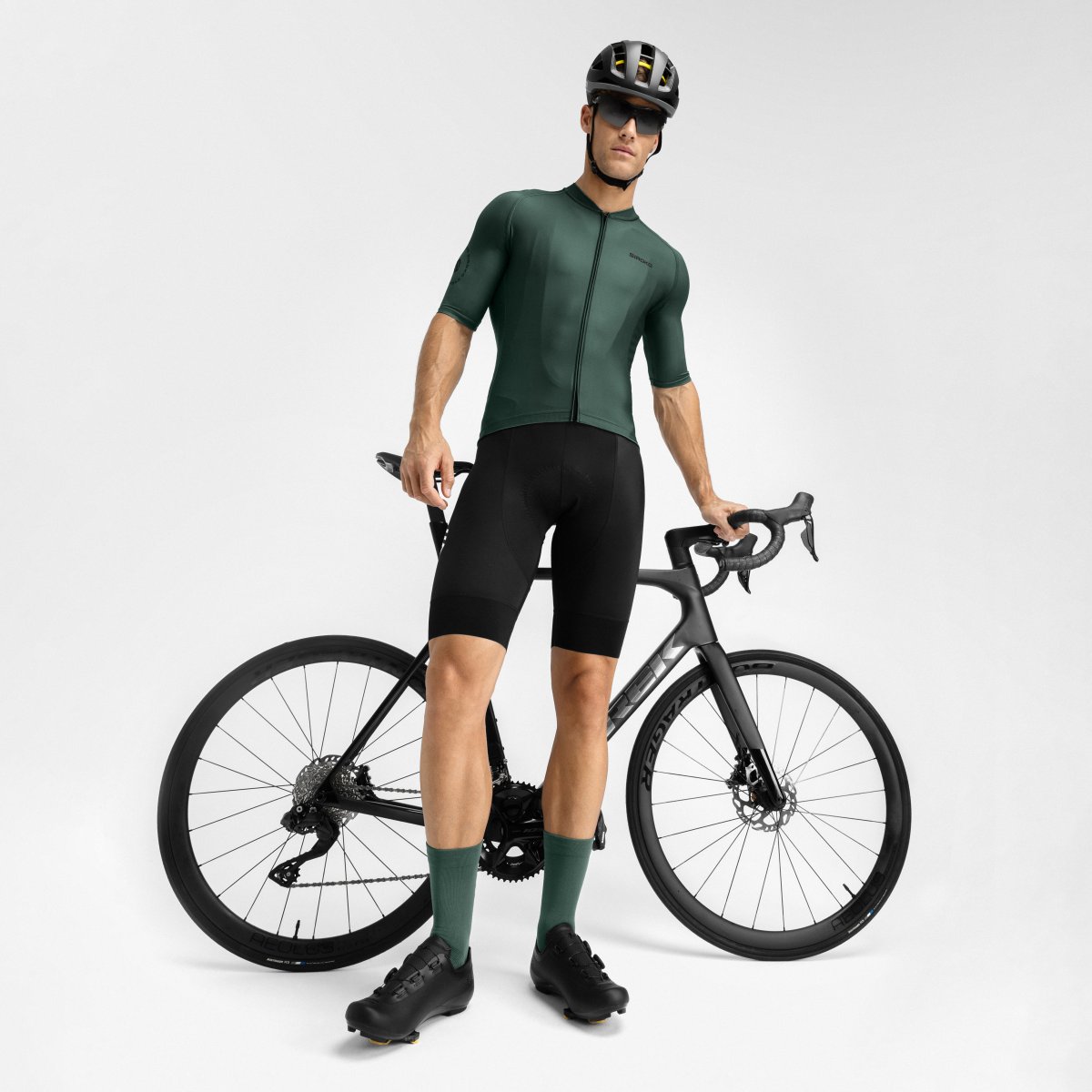 Maillot de manga corta hombre M2 Siroko - Verde oscuro Verde oscuro-3