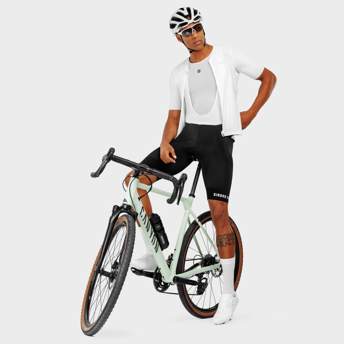 Culote corto ciclismo de hombre Mortirolo Siroko Negro Negro-4