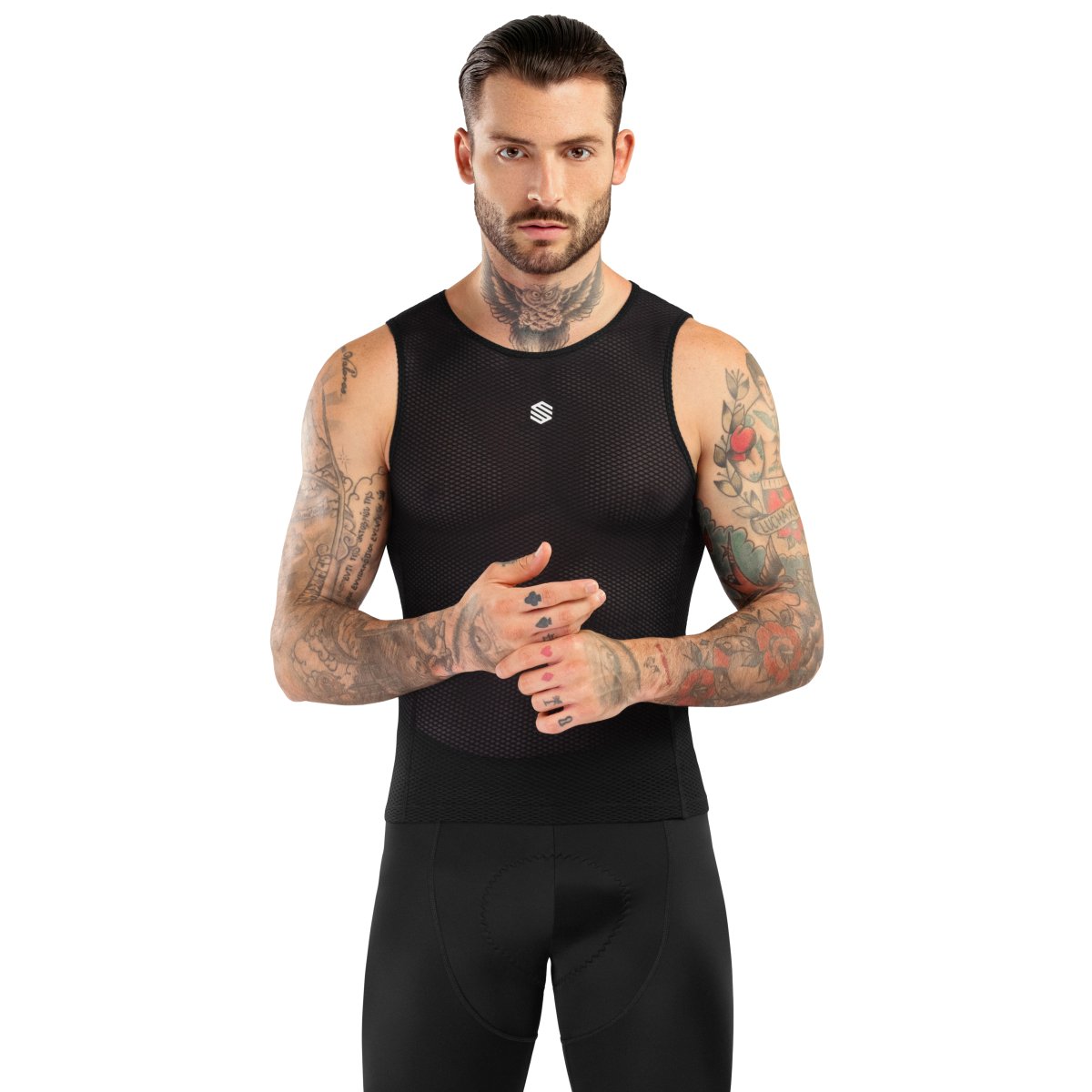 Siroko Camiseta interior ciclismo de hombre Tech-Baselayer Blanco