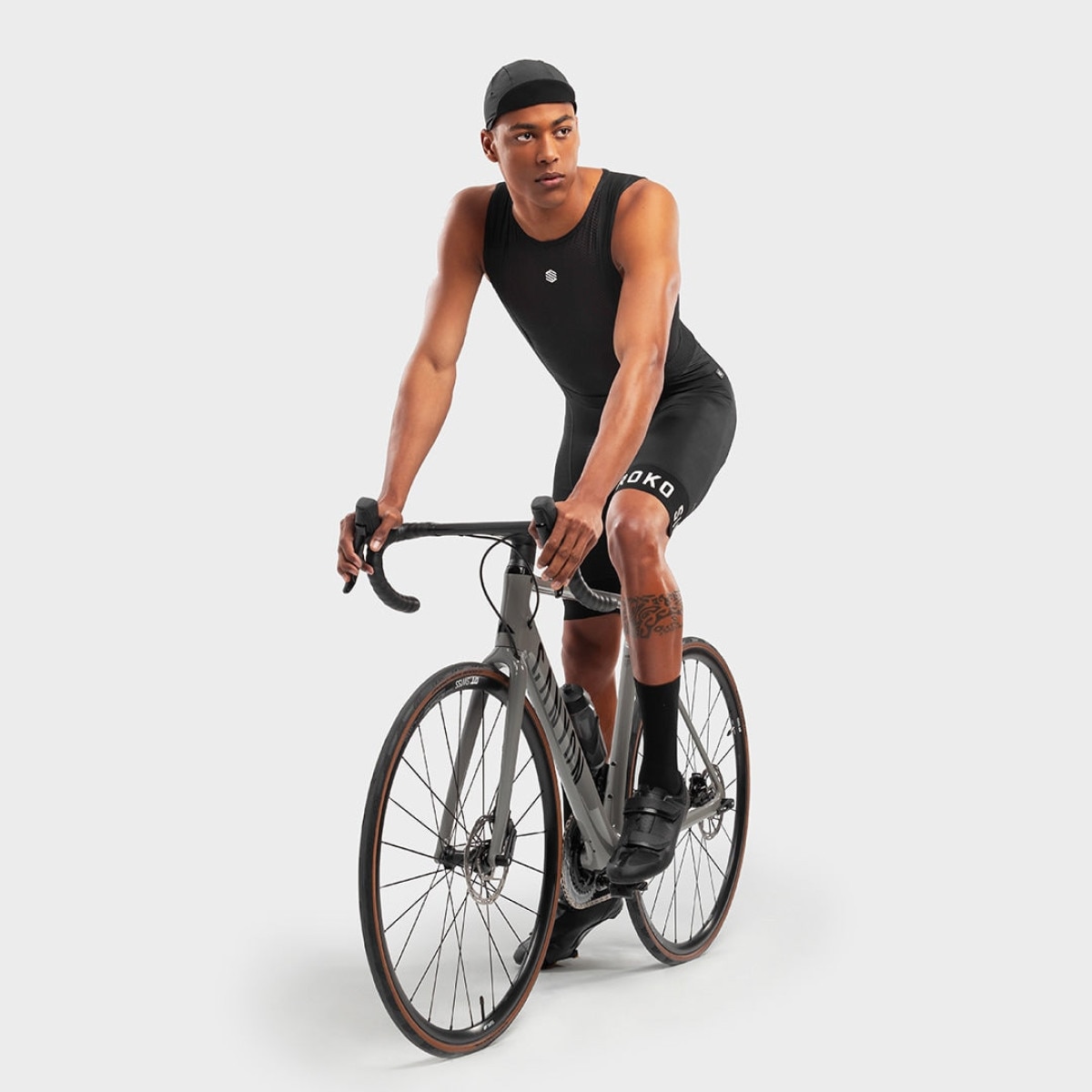 Culote corto ciclismo de hombre BX Squadra Siroko Negro Negro-4