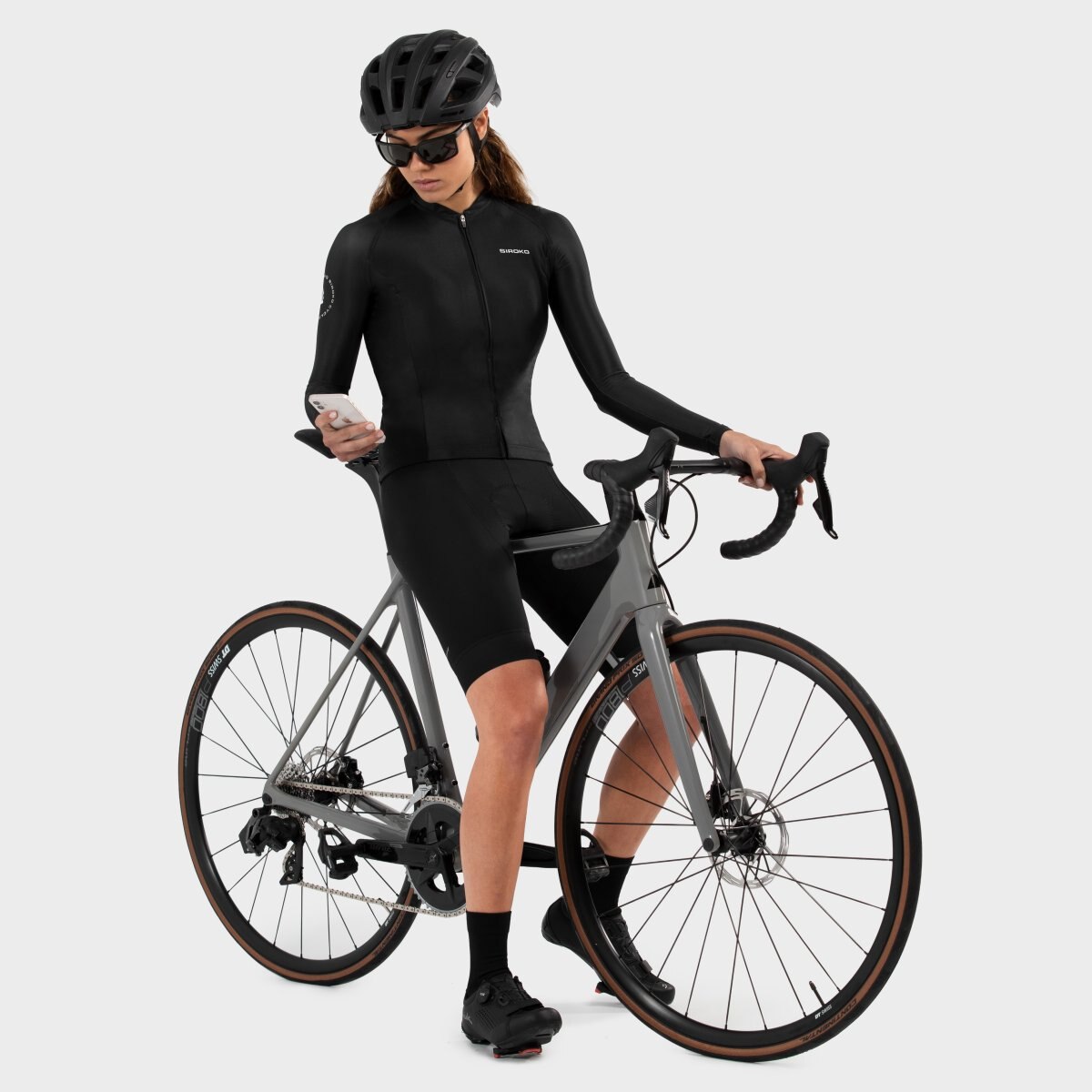 Maillot de manga larga mujer M2 Siroko - Negro Negro-3