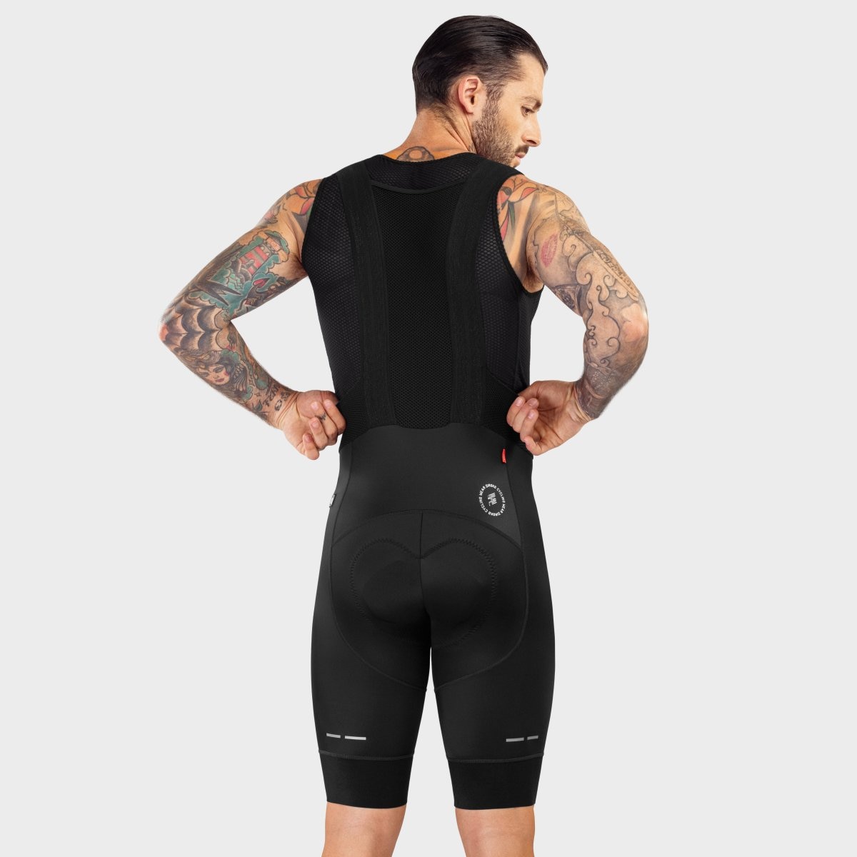 Culote corto ciclismo de hombre BX Resistance Siroko - Negro Negro-2