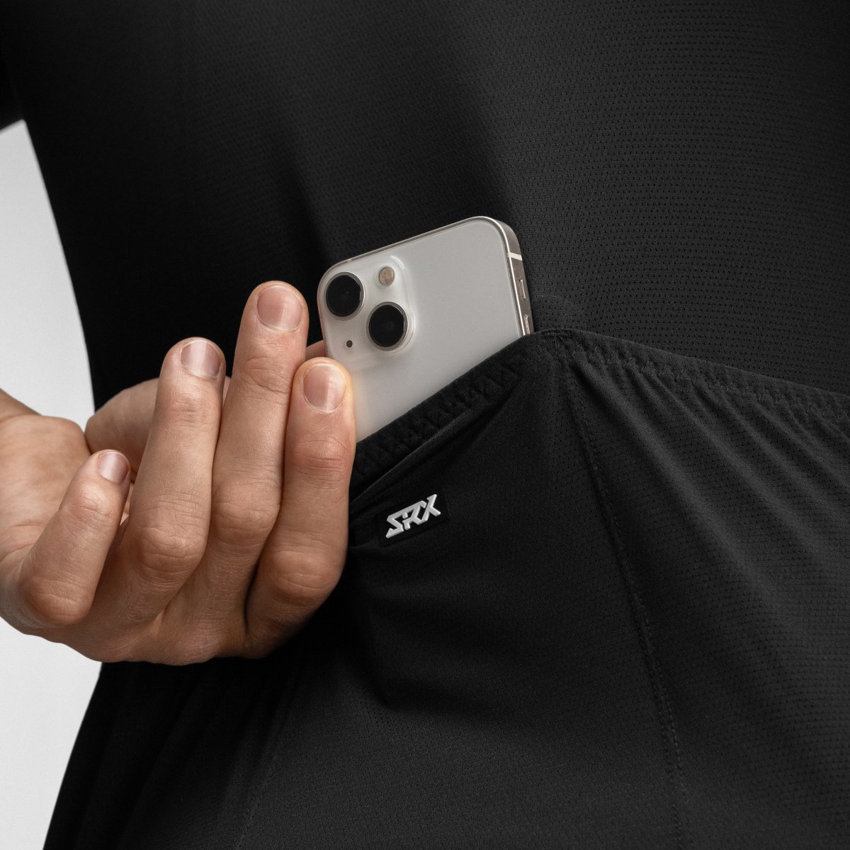 Maillot de manga corta hombre ultraligero SRX Siroko - Negro Negro-5