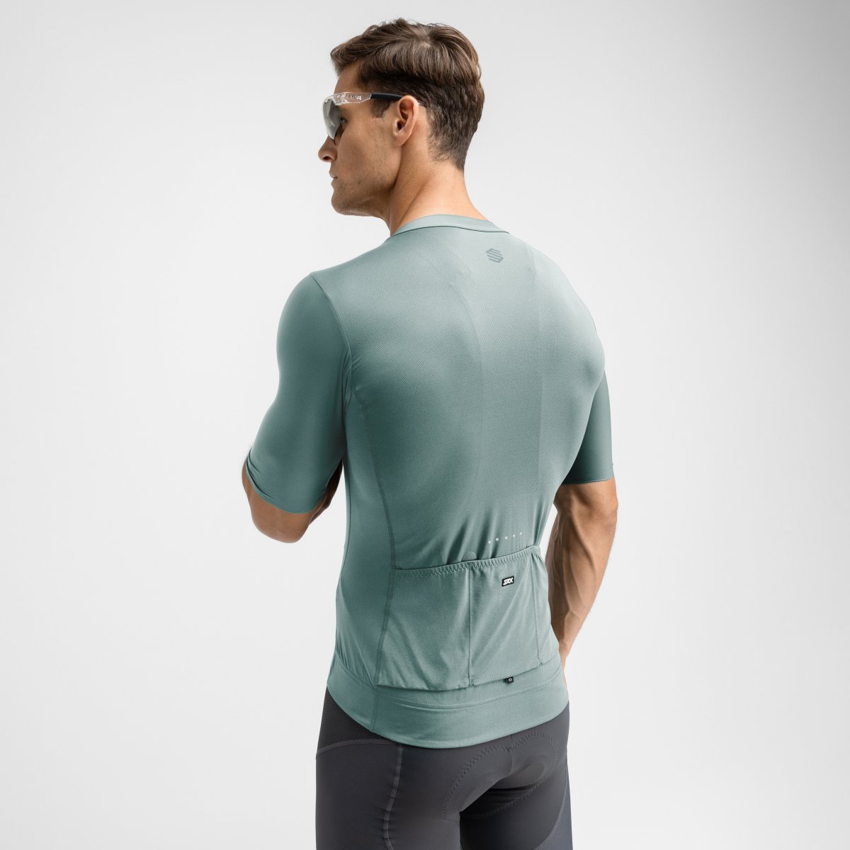 Maillot de manga corta hombre ultraligero SRX Siroko - Verde grisáceo Verde grisáceo-2
