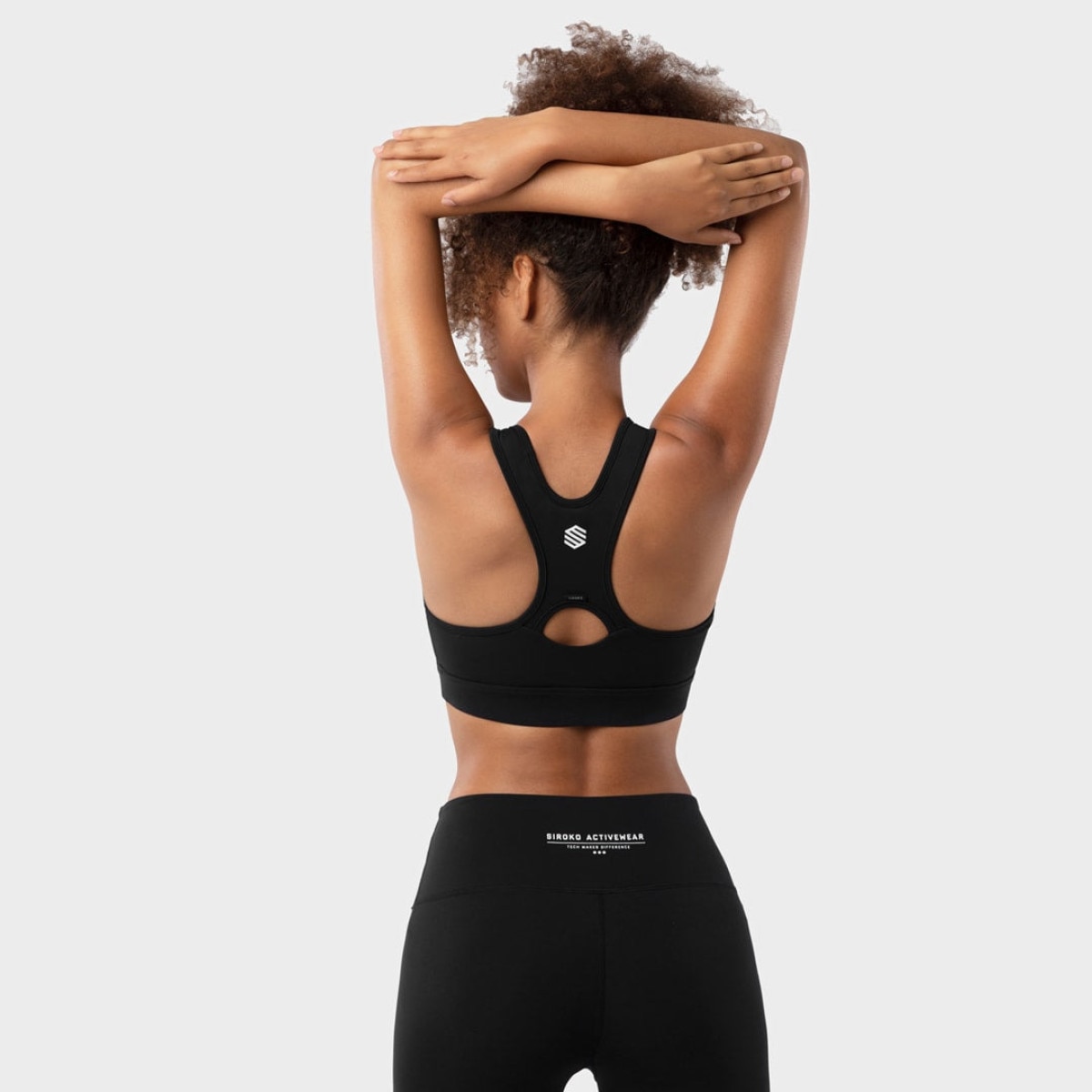 Sujetador deportivo Fitness-Bra Siroko - Negro Negro-2