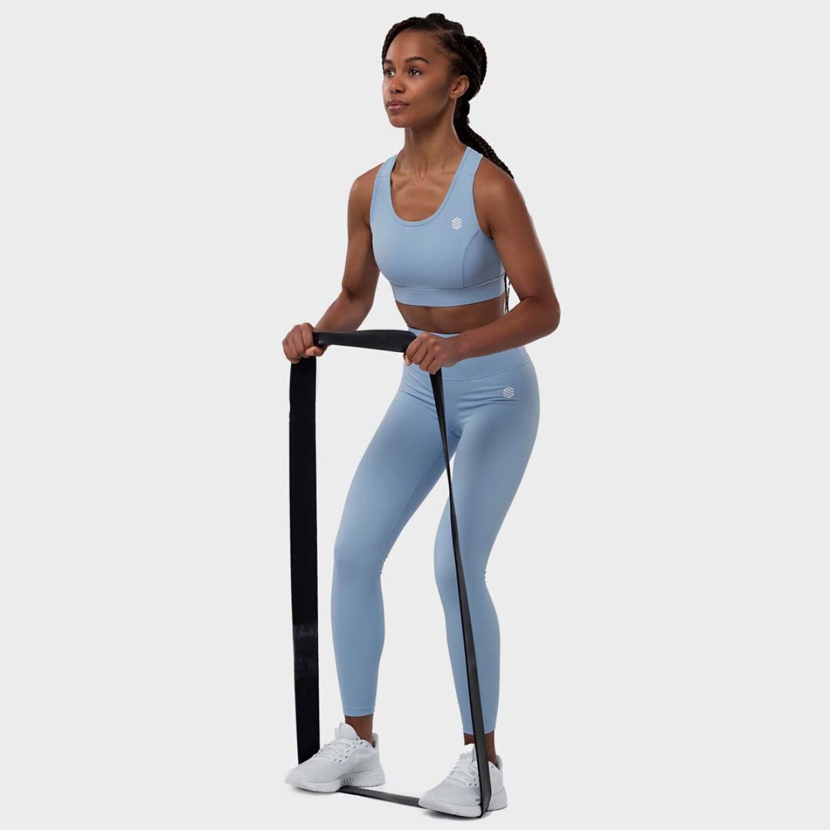 Sujetador deportivo Fitness-Bra Siroko - Azul claro Azul claro-4
