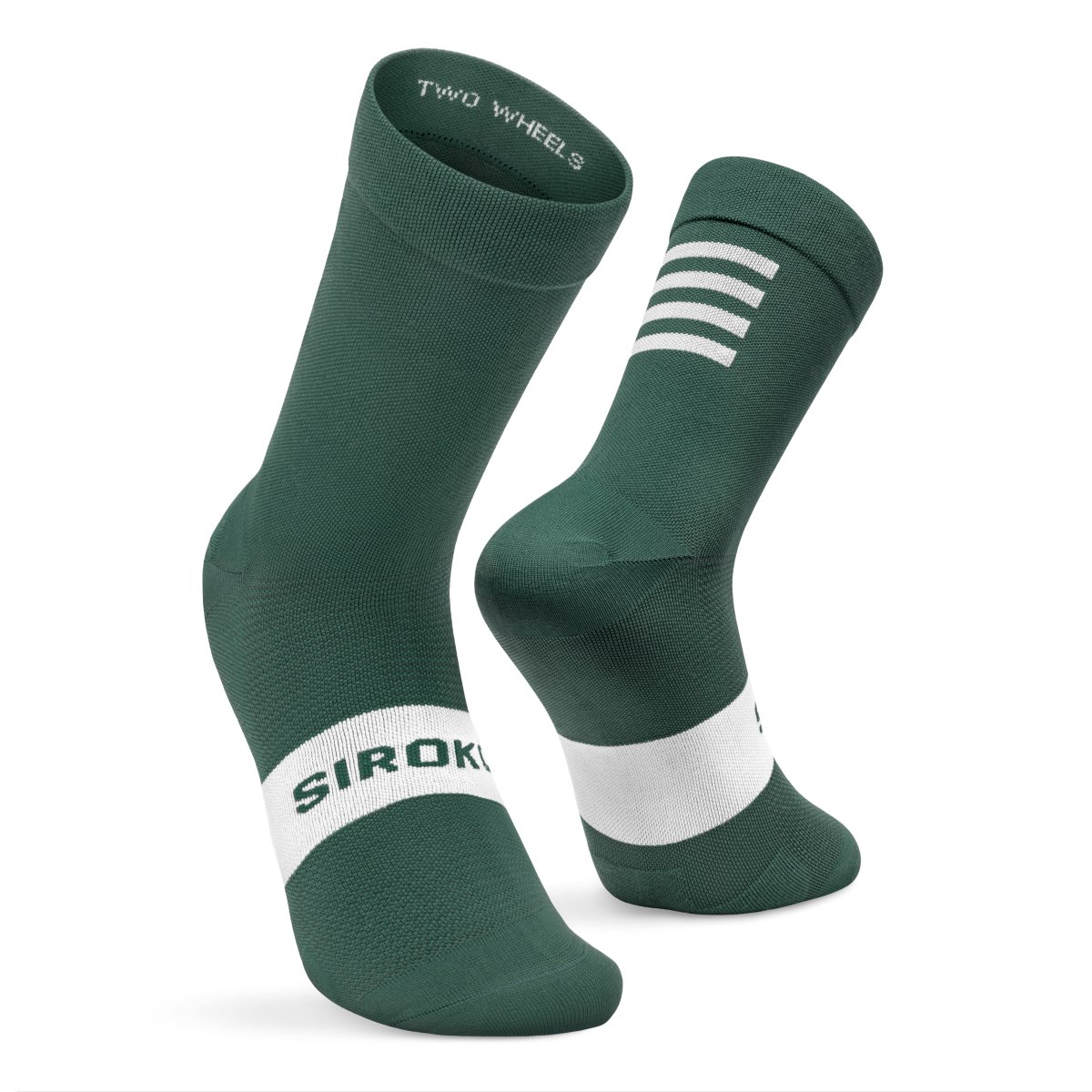 Calcetines de ciclismo S1 Siroko - Verde oscuro Verde oscuro-1