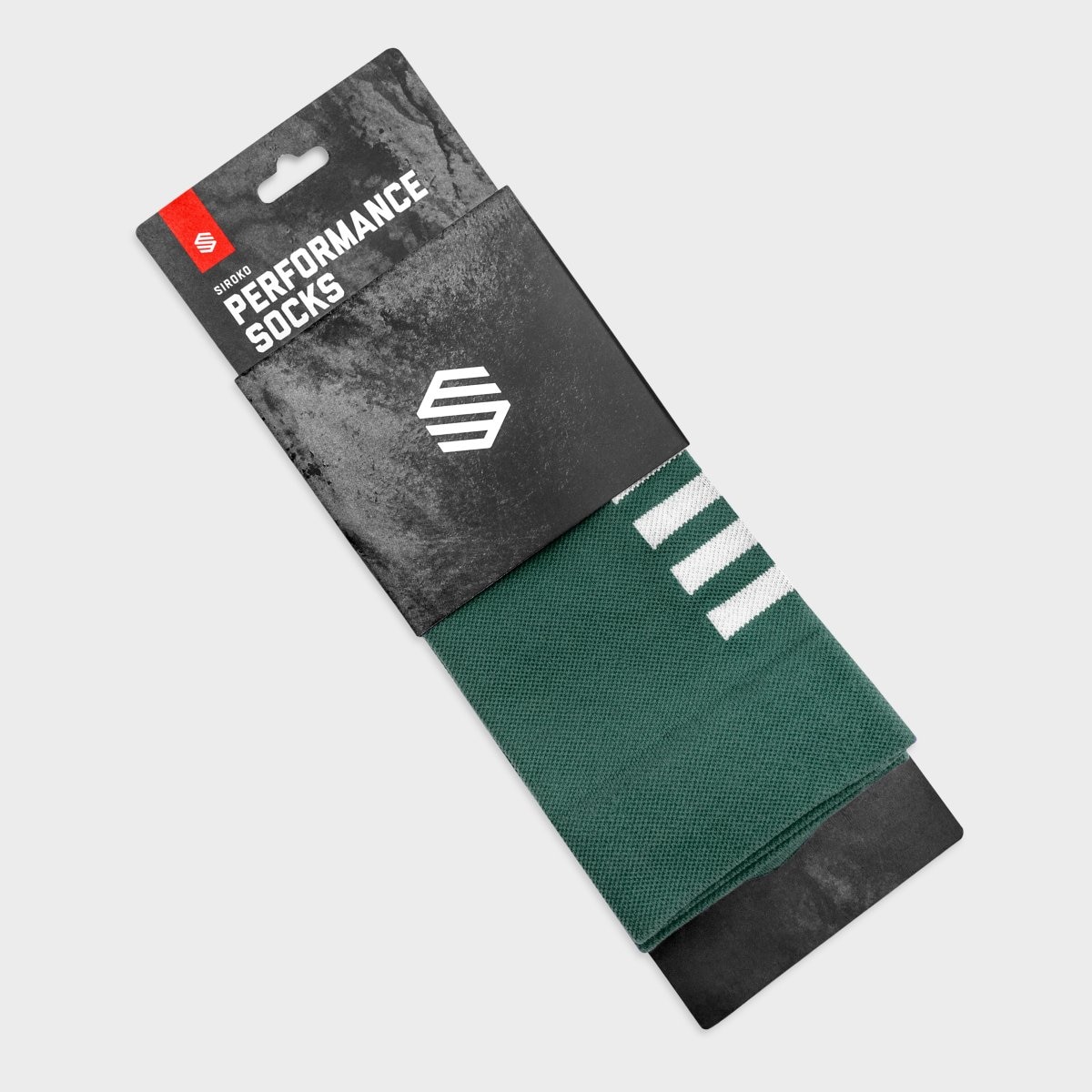 Calcetines de ciclismo S1 Siroko - Verde oscuro Verde oscuro-3