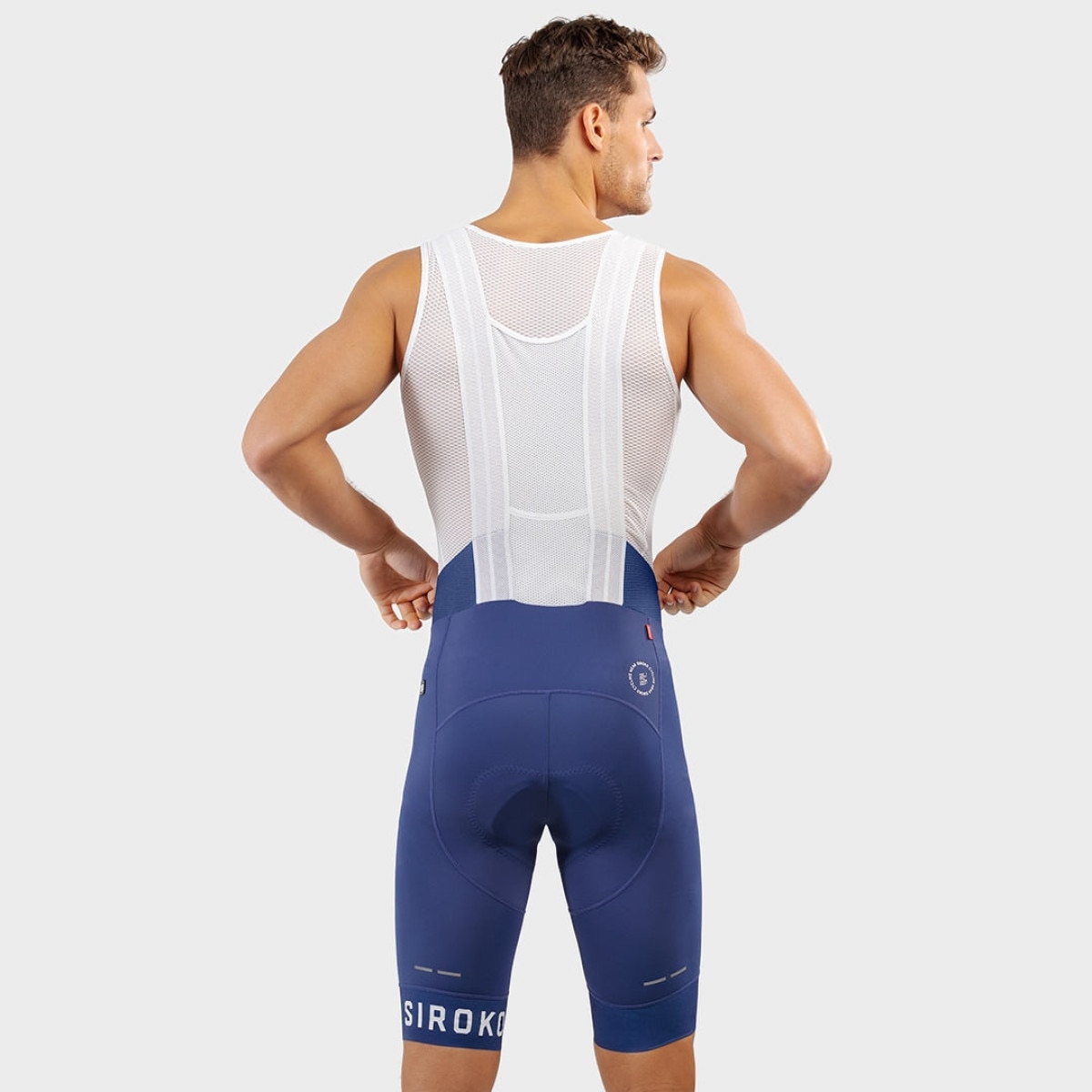 Culote corto ciclismo de hombre BX Umbrail Siroko - Azul Azul-2