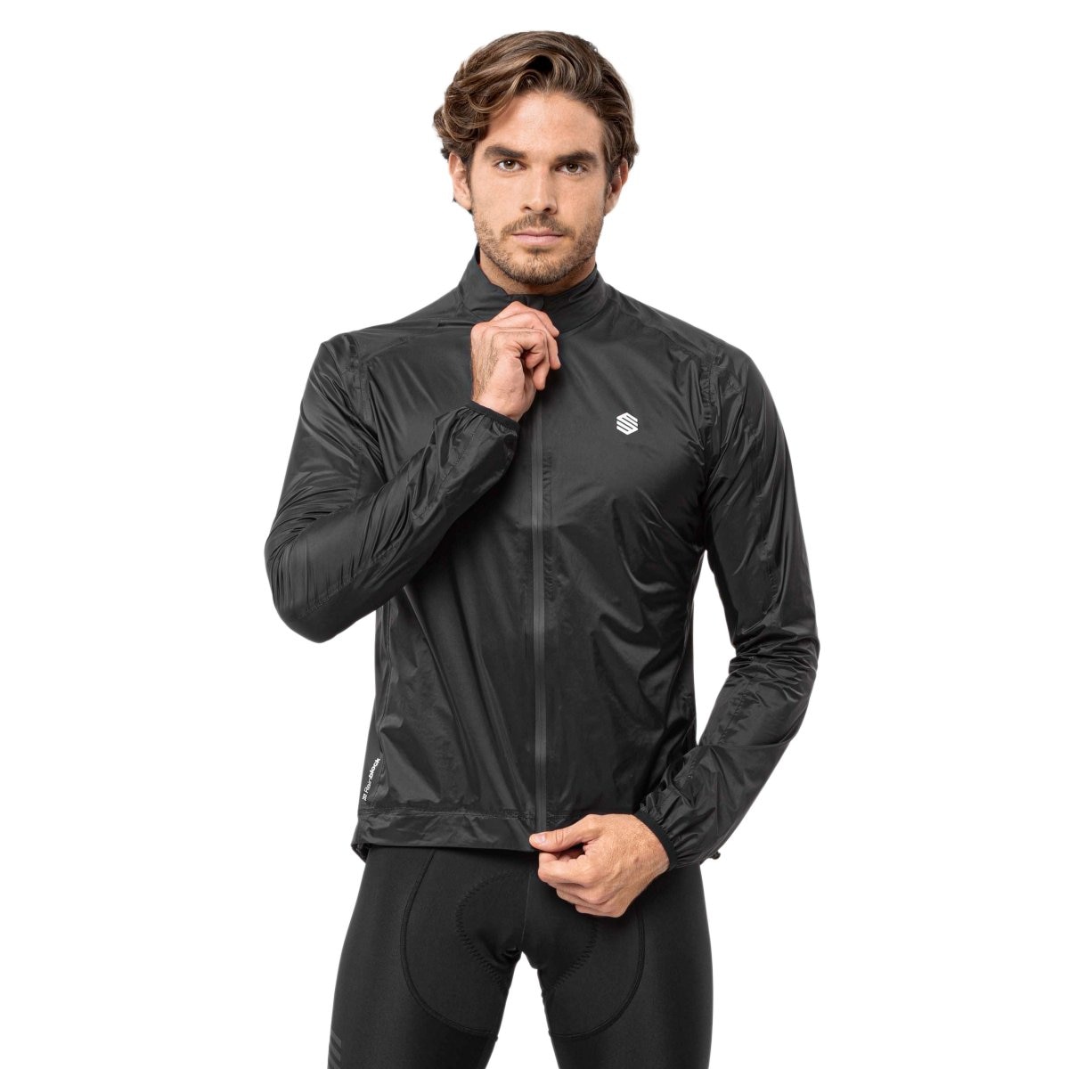 Imagen 0 de Chaqueta de lluvia de ciclismo de hombre J2  Siroko Negro