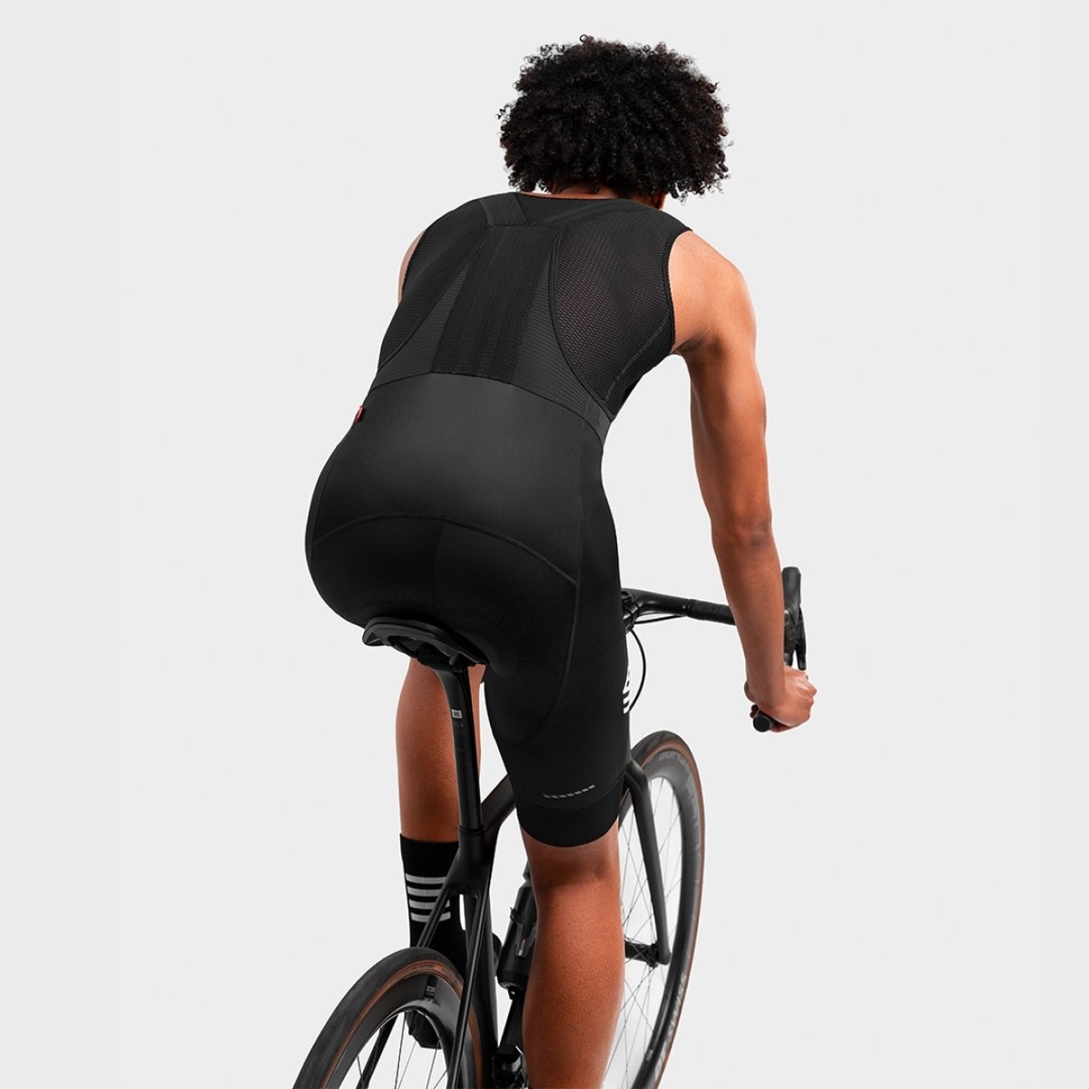 Culote corto ciclismo de hombre Flandrien Siroko - Negro Negro-4
