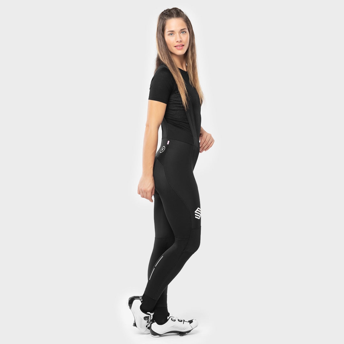 Culote largo ciclismo de mujer BX Trento Siroko - Negro Negro-3