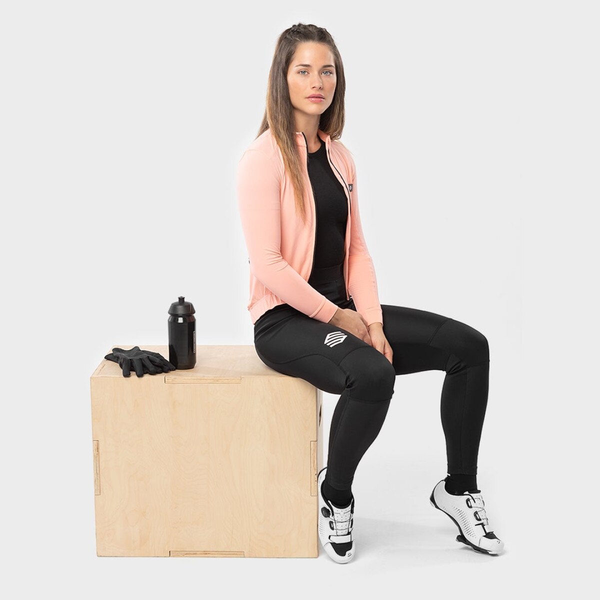 Culote largo ciclismo de mujer BX Trento Siroko - Negro Negro-4