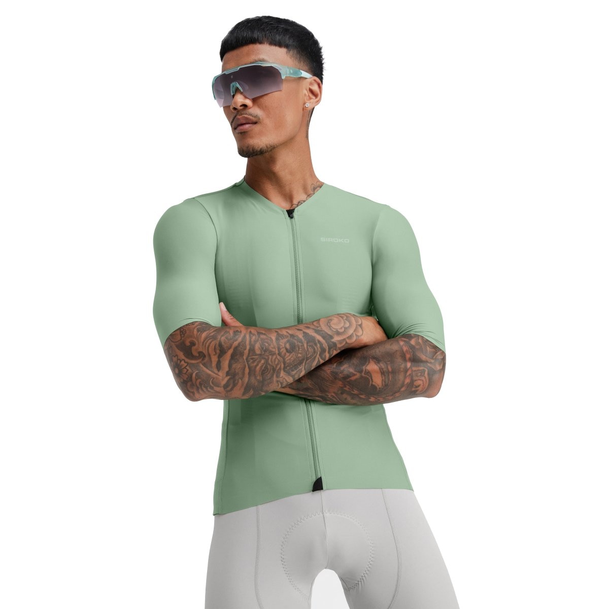 Maillot de manga corta hombre ultraligero SRX Siroko - Verde Verde-1