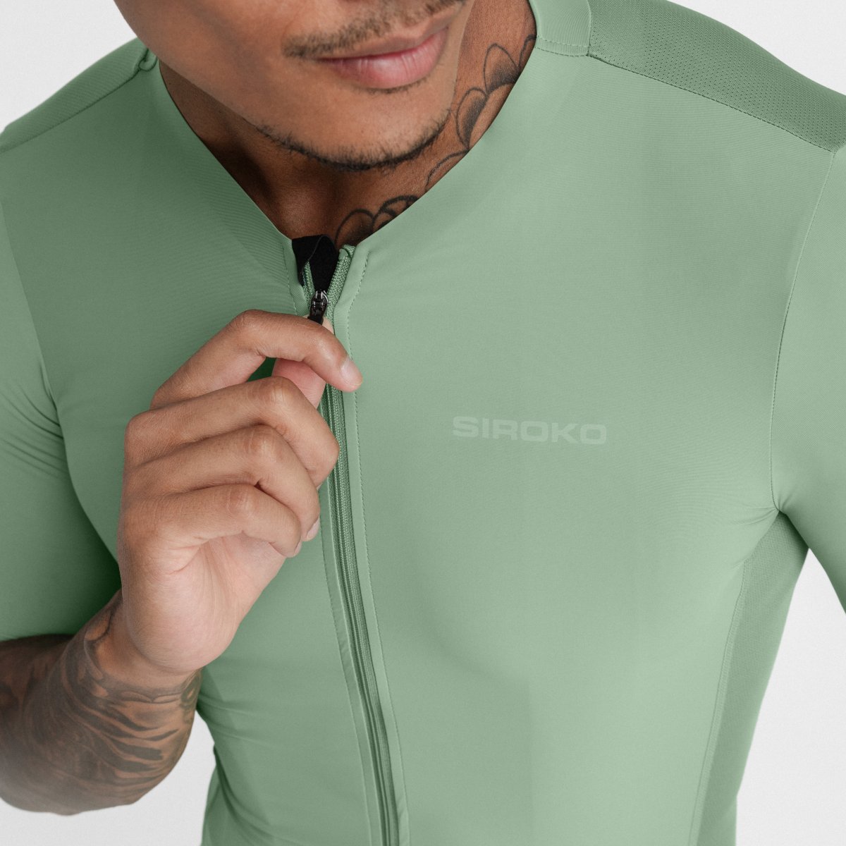 Maillot de manga corta hombre ultraligero SRX Siroko - Verde Verde-4