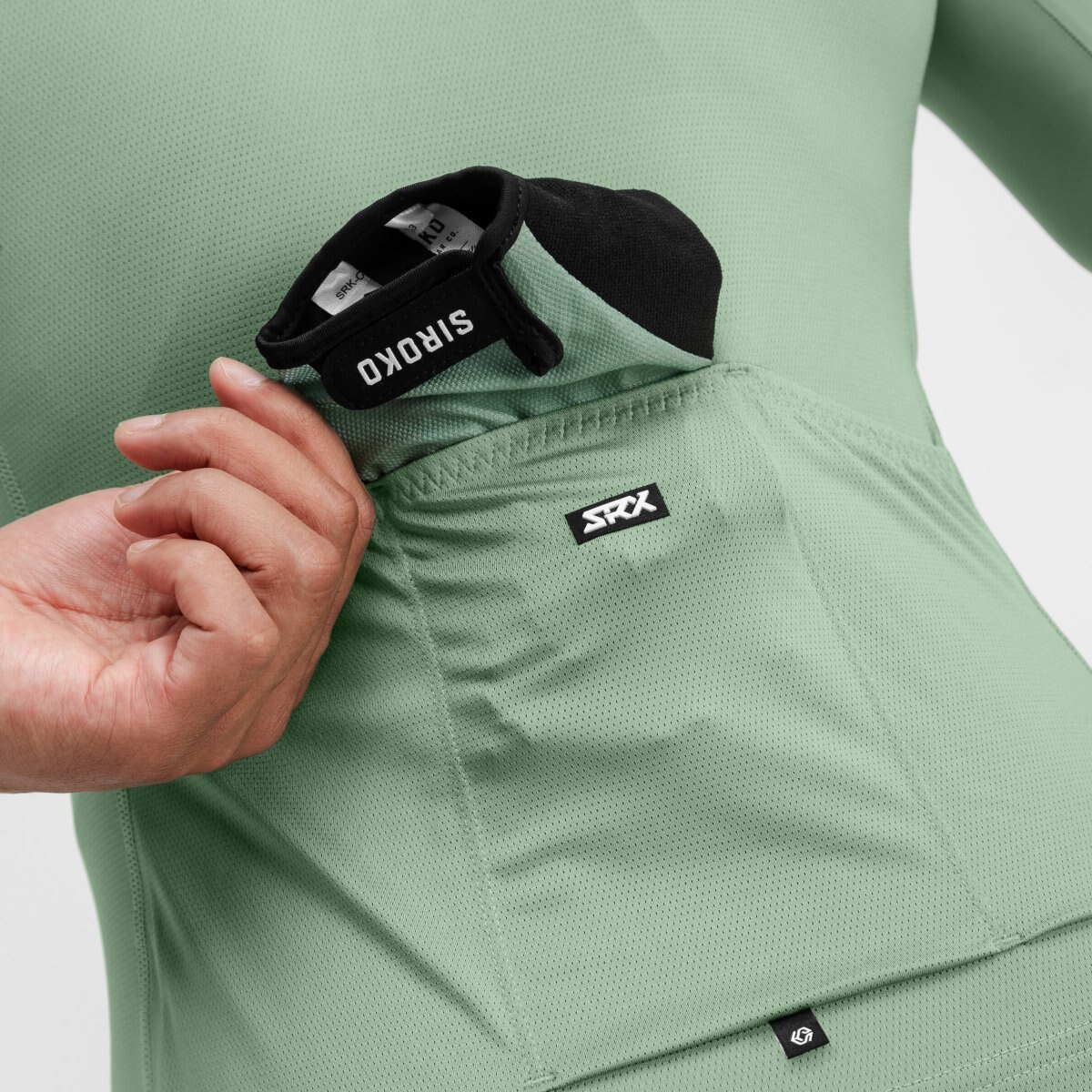 Maillot de manga corta hombre ultraligero SRX Siroko - Verde Verde-5
