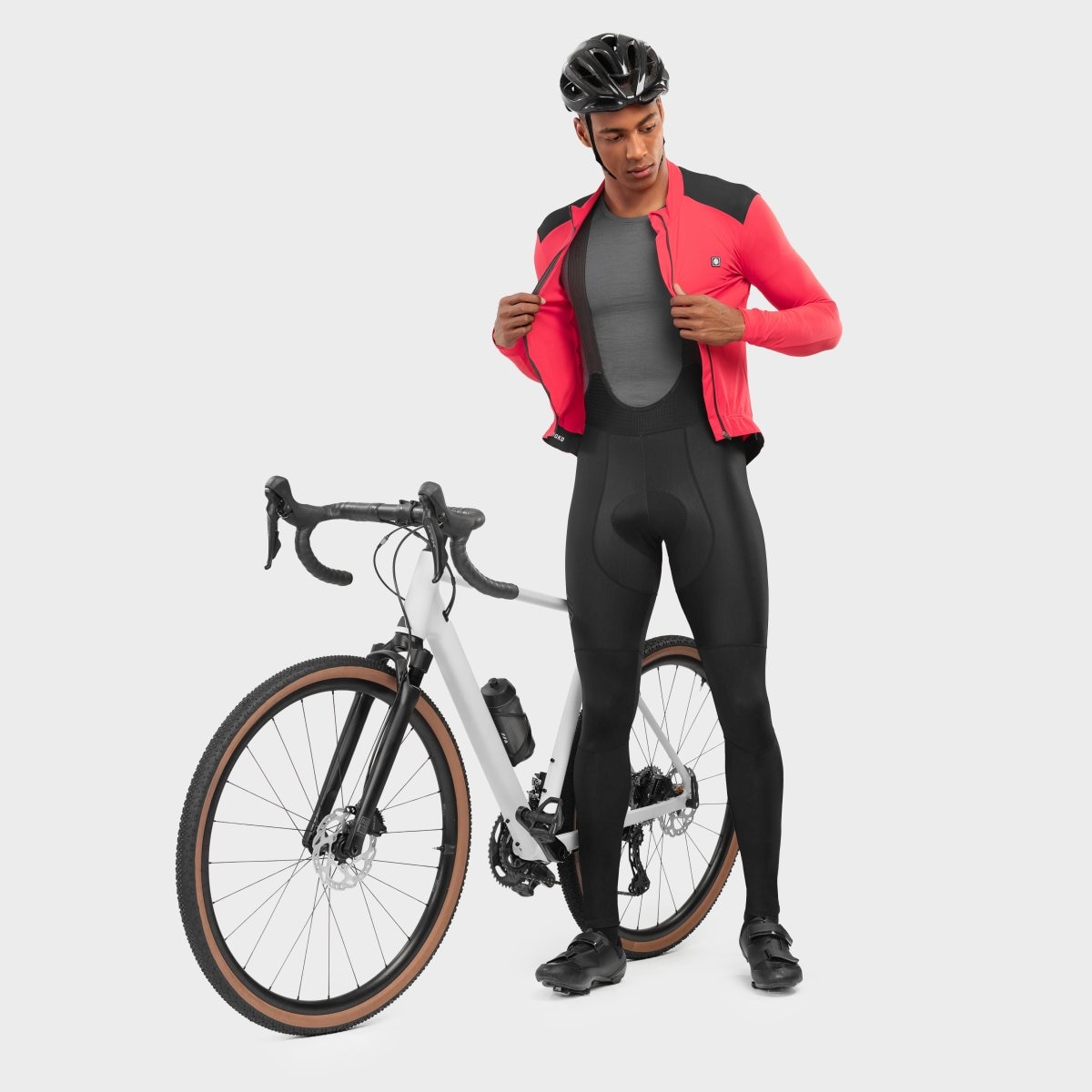 Culote largo ciclismo hombre SRX Supreme Siroko - Negro Negro-2