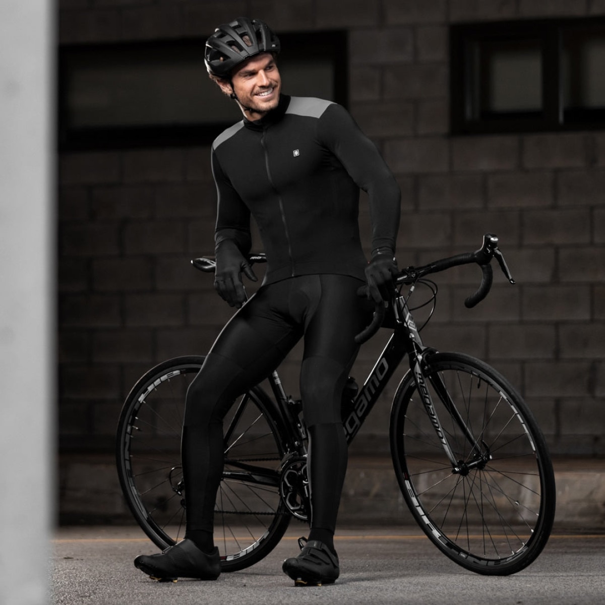 Culote largo ciclismo hombre SRX Supreme Siroko - Negro Negro-5