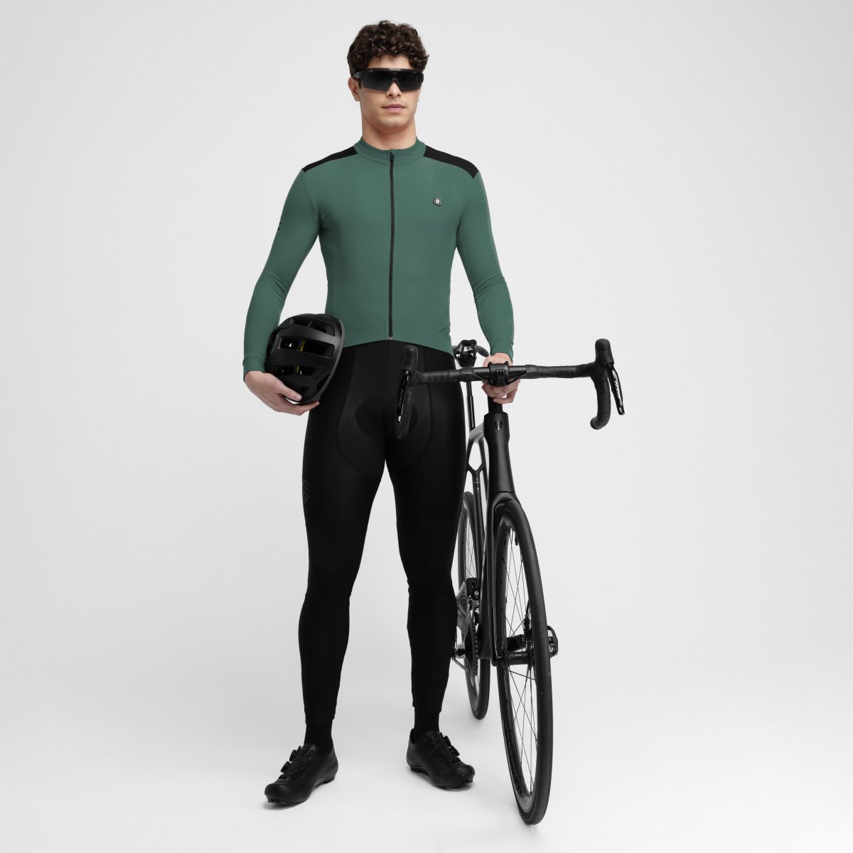 Maillot ciclismo térmico hombre SRX M4 Siroko - Verde Verde-3