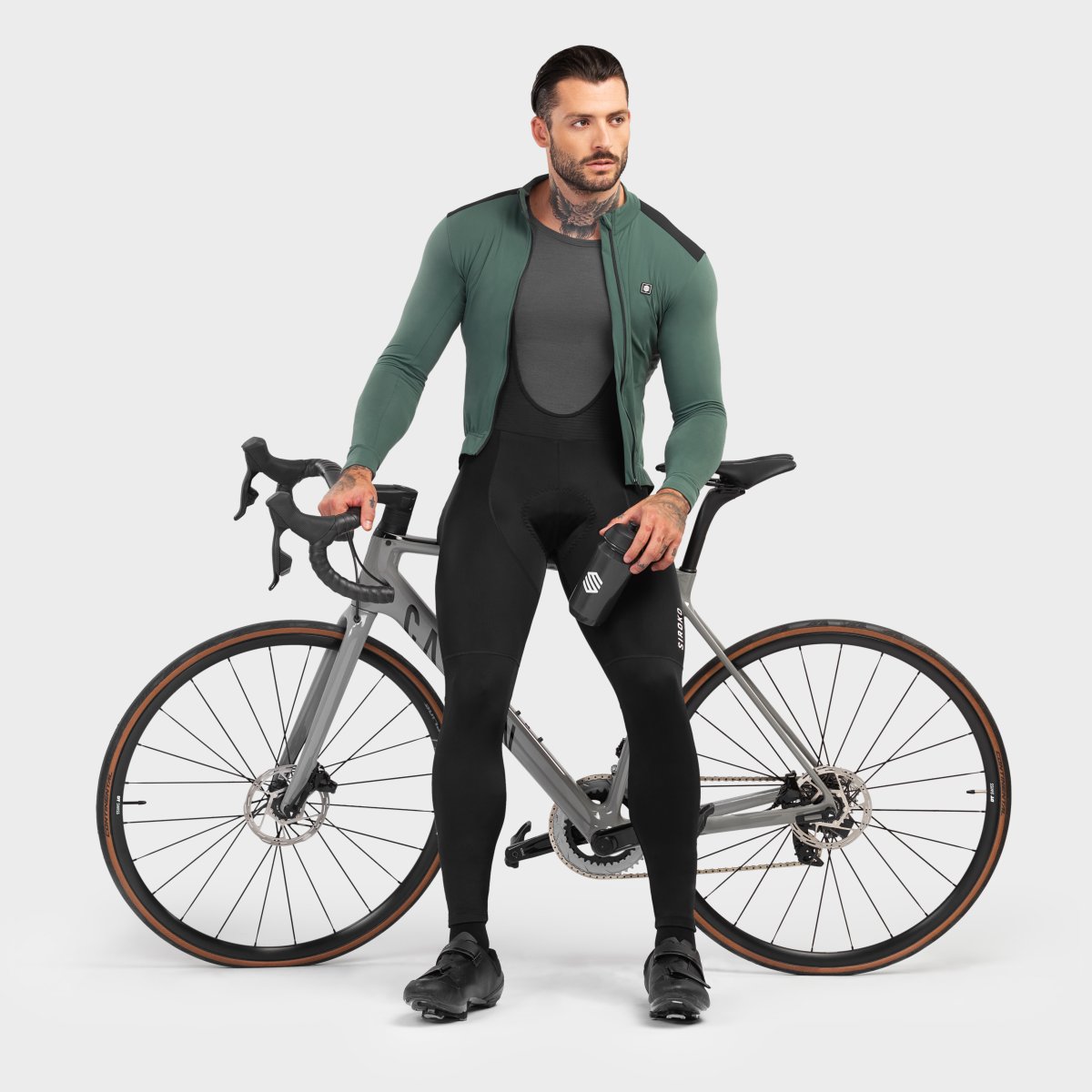 Culote largo ciclismo de hombre Tech-B1 Siroko - Negro Negro-4