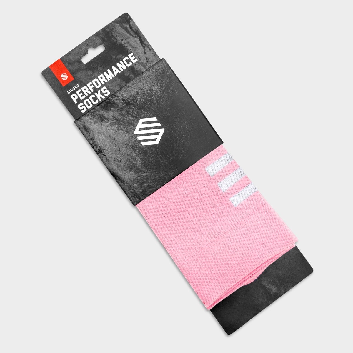 Calcetines de ciclismo S1 Siroko - Rosa claro Rosa claro-3