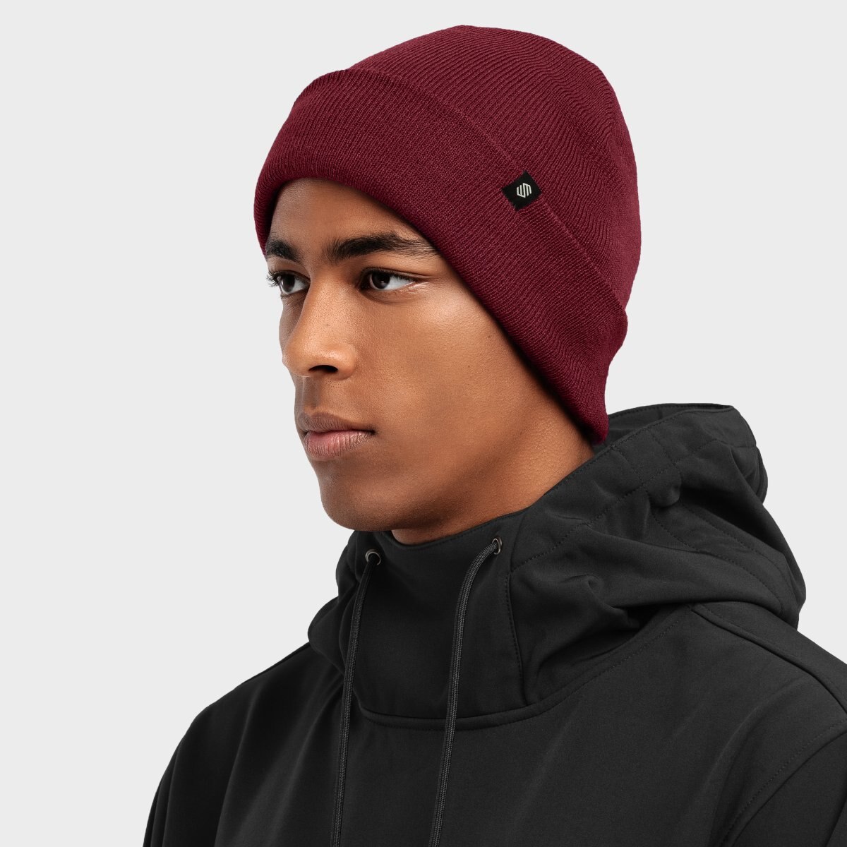 Gorro de invierno Snowflake Maroon Siroko - Rojo Rojo-3