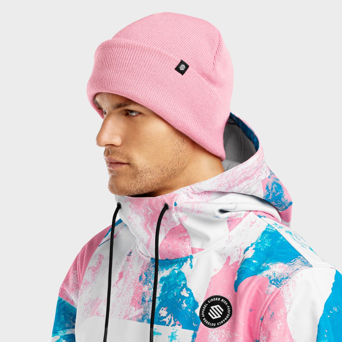 Gorro de invierno Snowflake Pink Siroko - Rosa Rosa-3