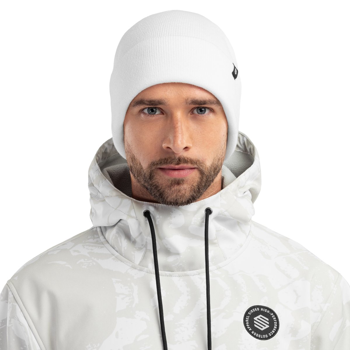 Gorro de invierno Snowflake White Siroko - Blanco Blanco-1