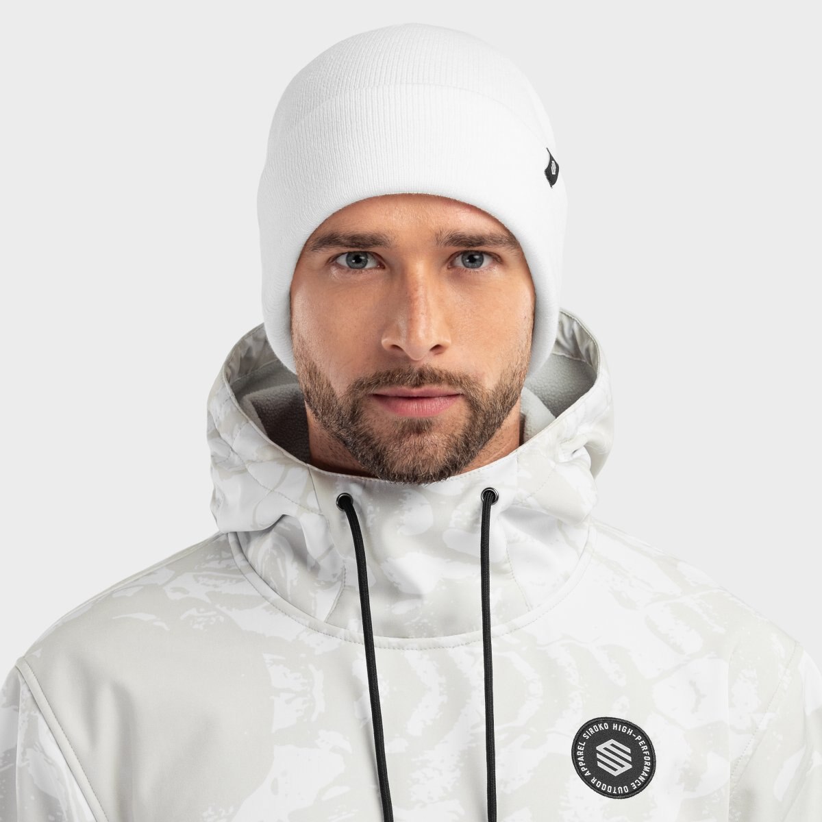 Gorro de invierno Snowflake White Siroko - Blanco Blanco-2