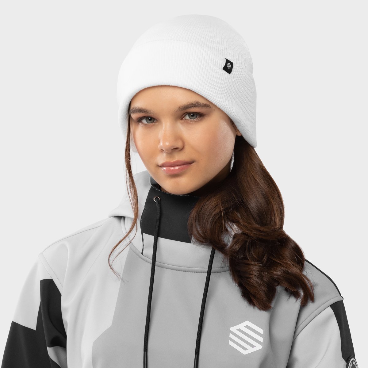 Gorro de invierno Snowflake White Siroko - Blanco Blanco-4