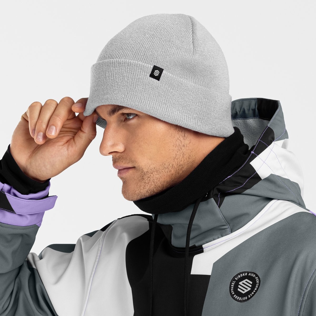 Imagen 2 de Gorro de invierno Snowflake Gray Siroko - Gris Gris