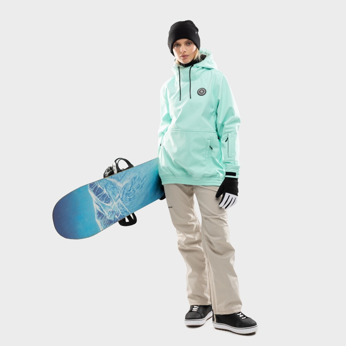 Chaqueta para snowboard/esquí mujer W1-W Siroko - Azul celeste Azul celeste-3