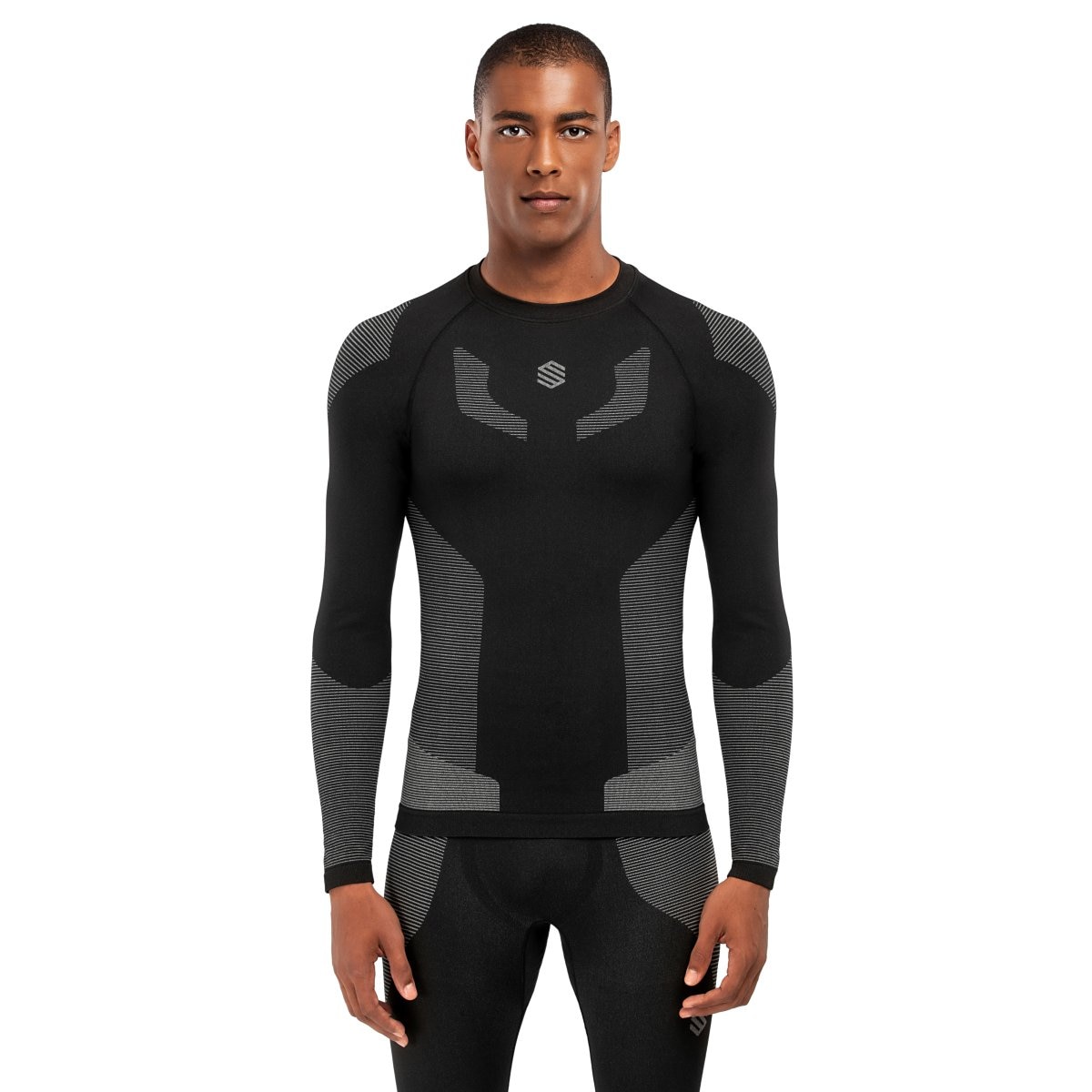 Imagen 0 de Camiseta interior compresiva esquí y nieve hombre Snow Dune Siroko Gris