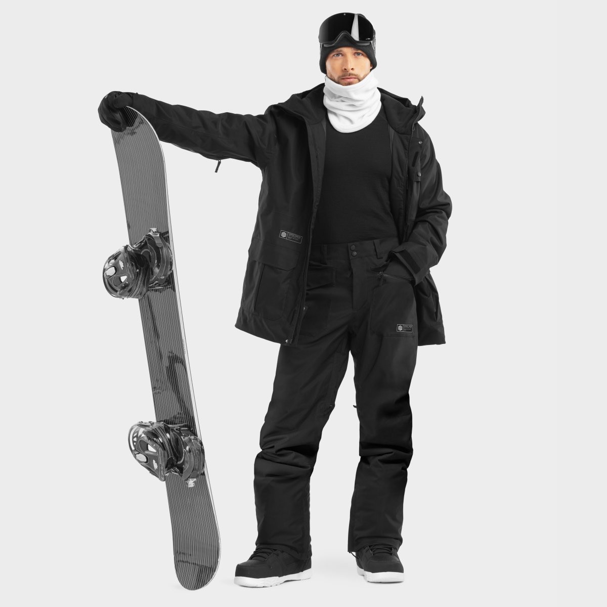 Pantalón para snow y esquí premium de hombre Ultimate Nordic Siroko - Negro Negro-4