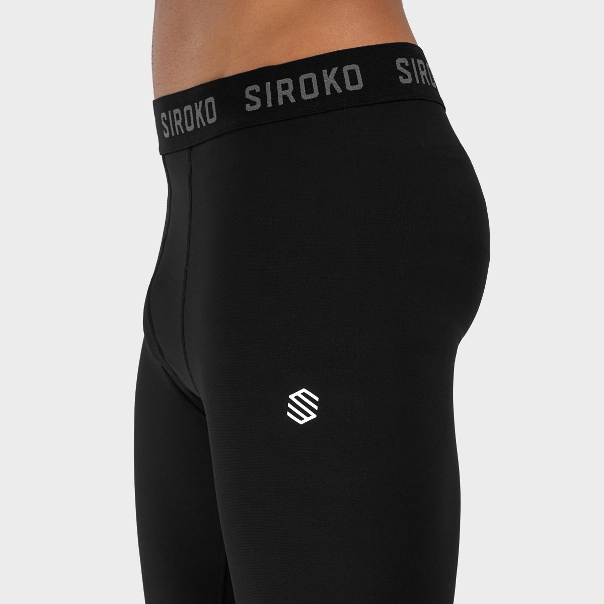 Leggings térmicos de hombre Siroko - Negro Negro-5