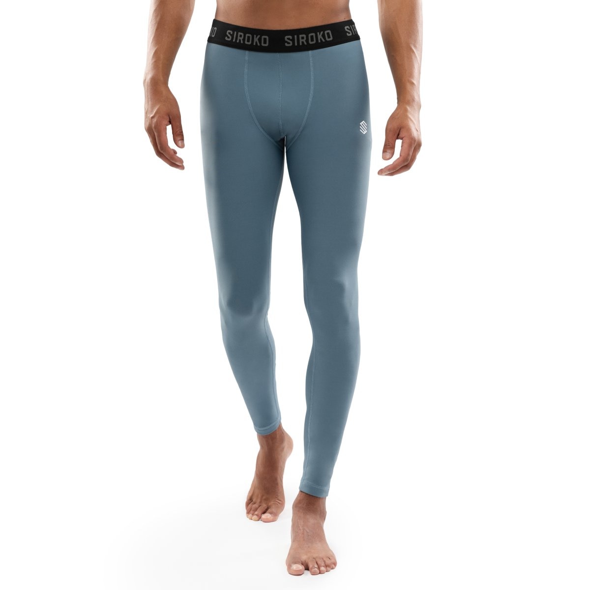 Siroko Leggings térmicos de hombre Rojo