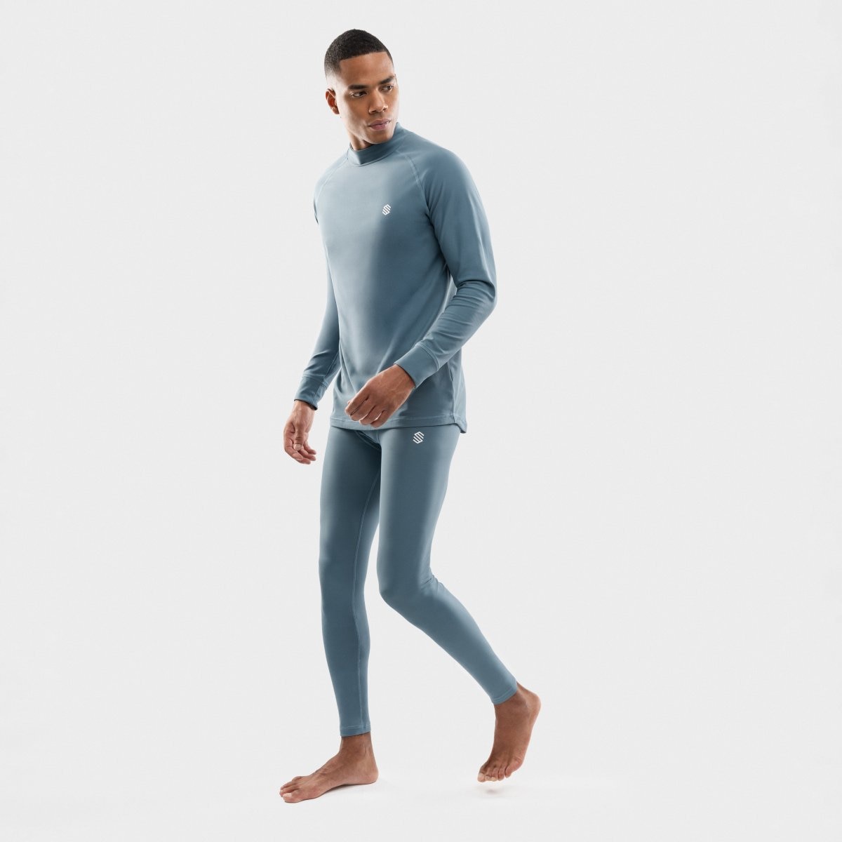 Leggings térmicos de hombre Siroko - Azul Azul-3