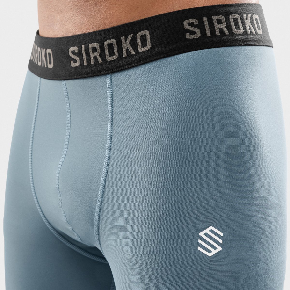 Leggings térmicos de hombre Siroko - Azul Azul-5