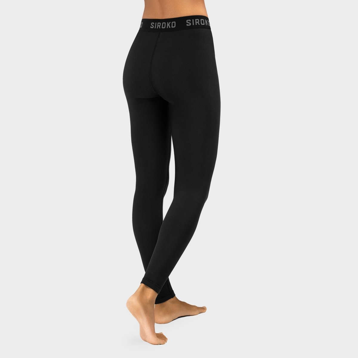 Leggings térmicos de mujer Siroko - Negro Negro-2