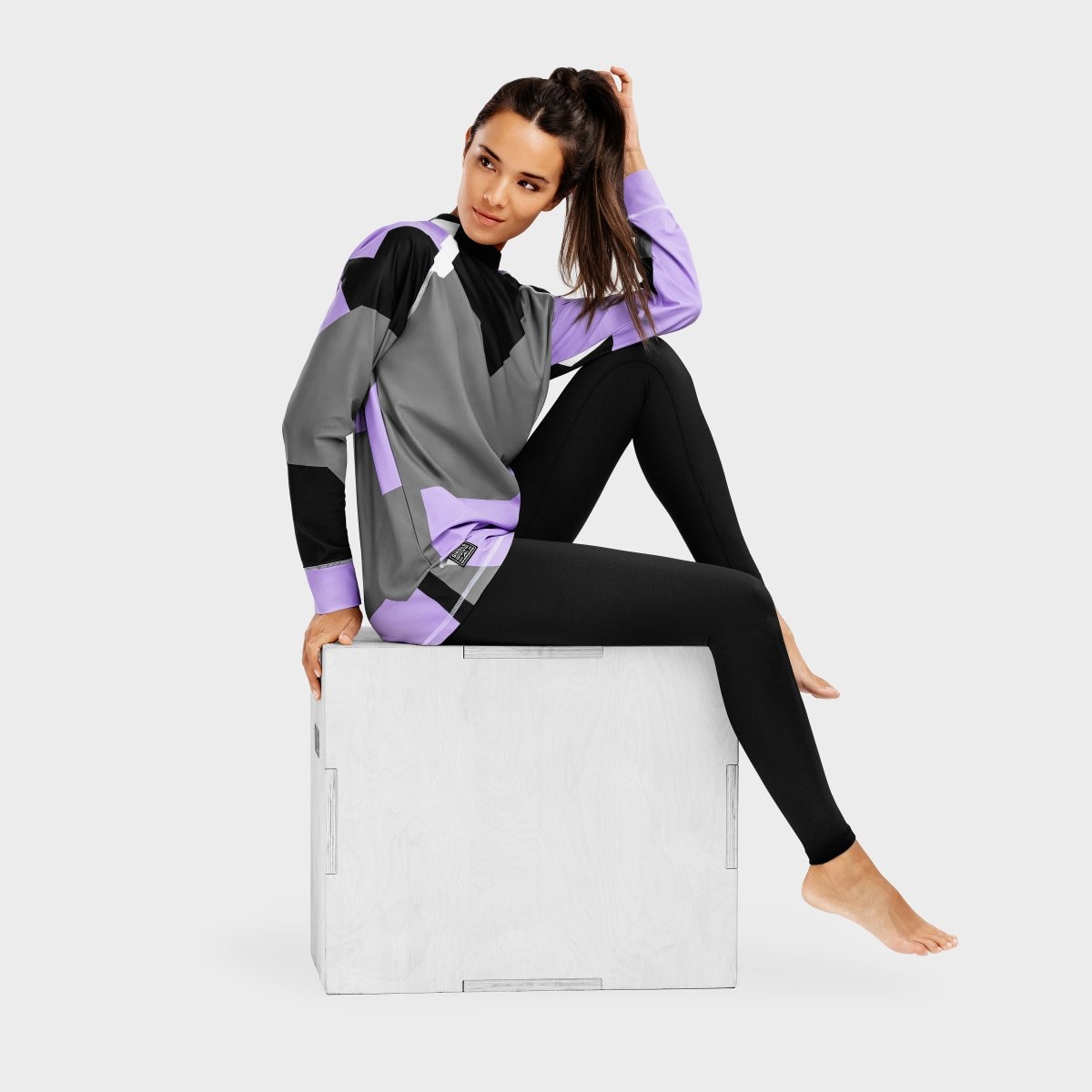 Leggings térmicos de mujer Siroko - Negro Negro-4