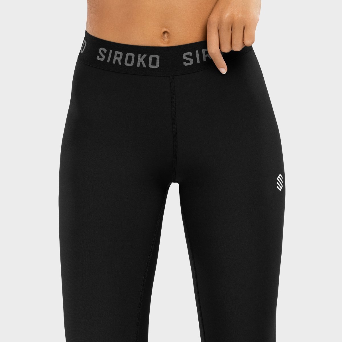 Leggings térmicos de mujer Siroko - Negro Negro-5