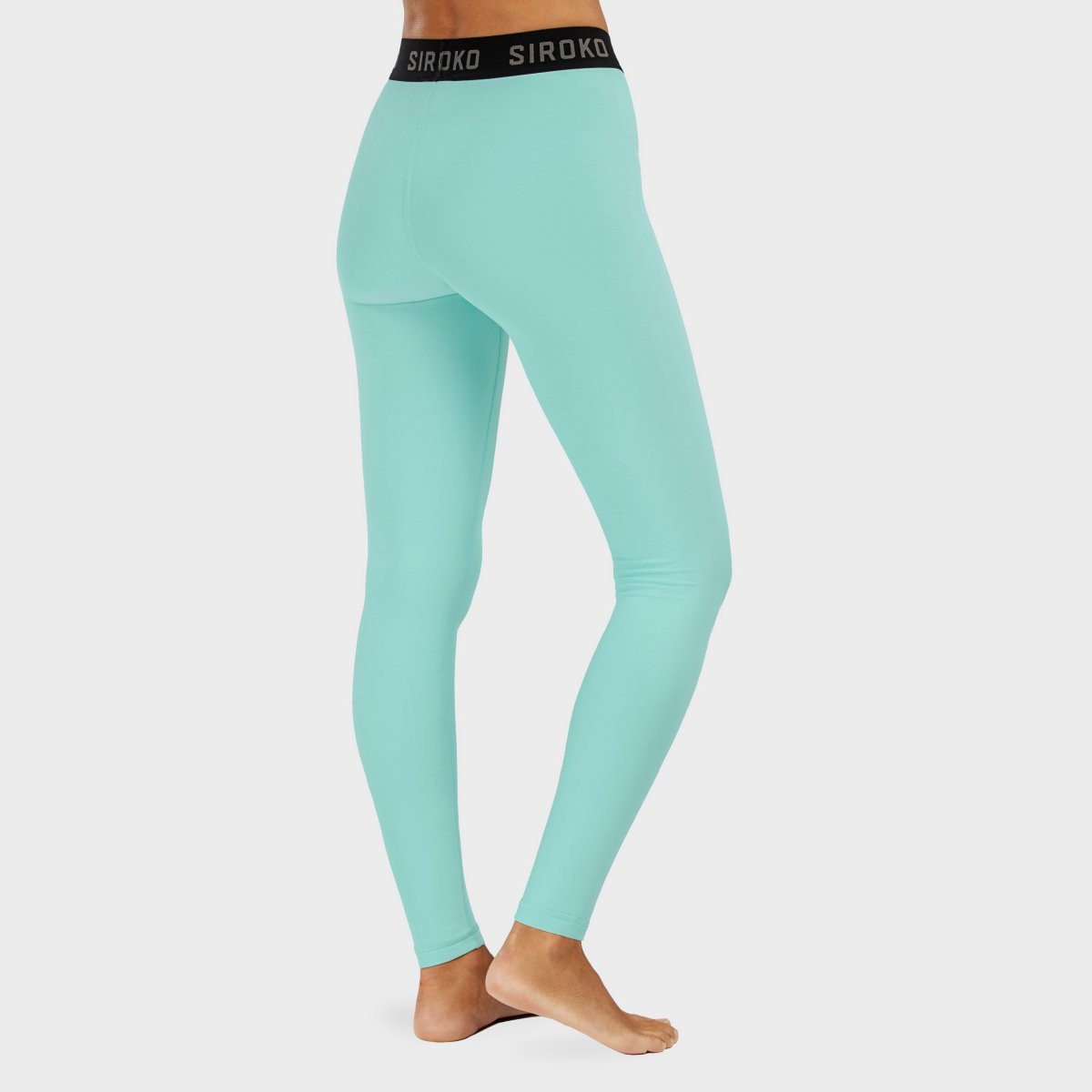 Leggings térmicos de mujer Siroko - Azul celeste Azul celeste-2
