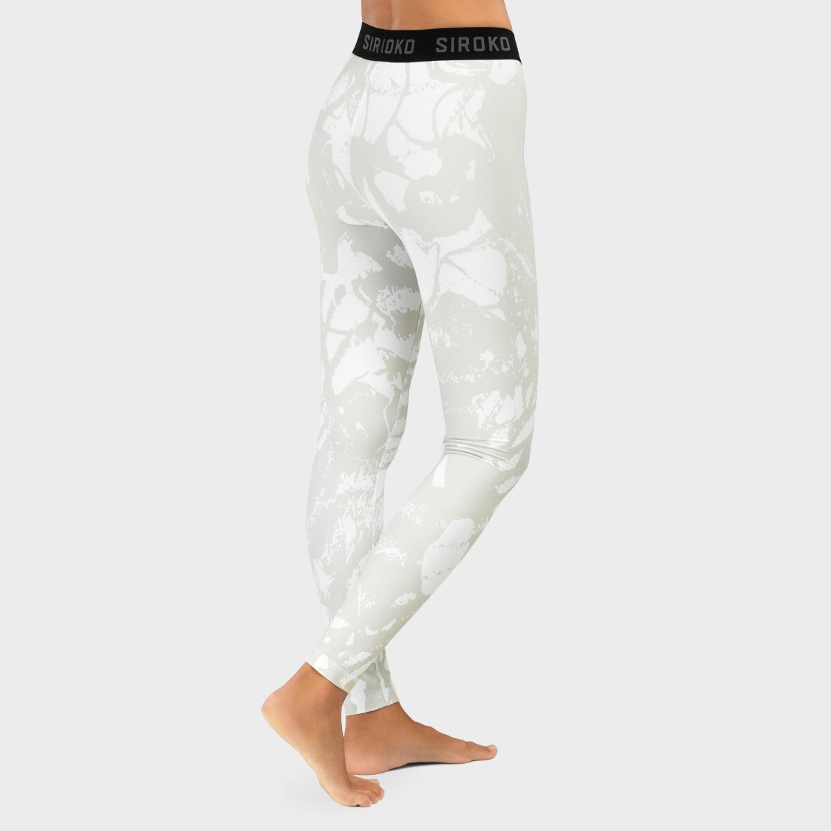 Leggings térmicos de mujer Siroko - Blanco Blanco-2