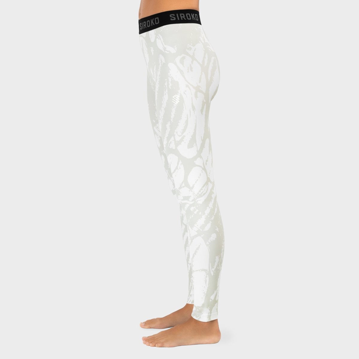 Leggings térmicos de mujer Siroko - Blanco Blanco-3