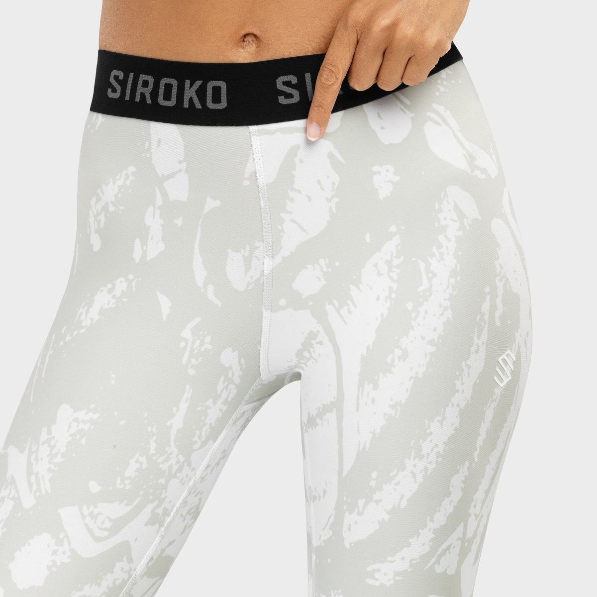 Leggings térmicos de mujer Siroko - Blanco Blanco-5