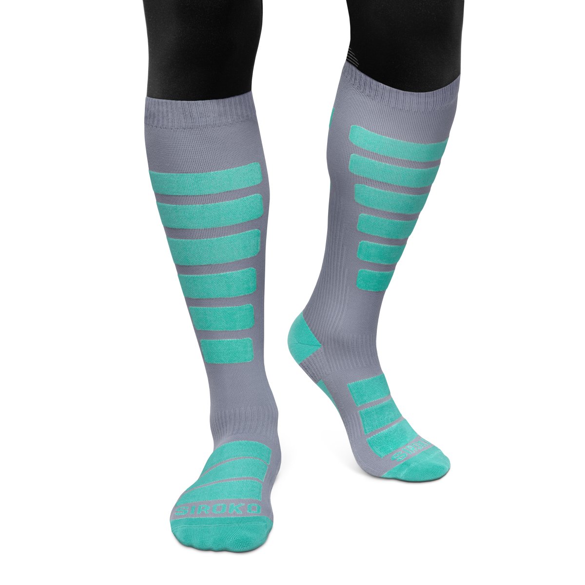 Calcetines para para snow y esquí Aoraki Crevasse Siroko - Gris Gris-1