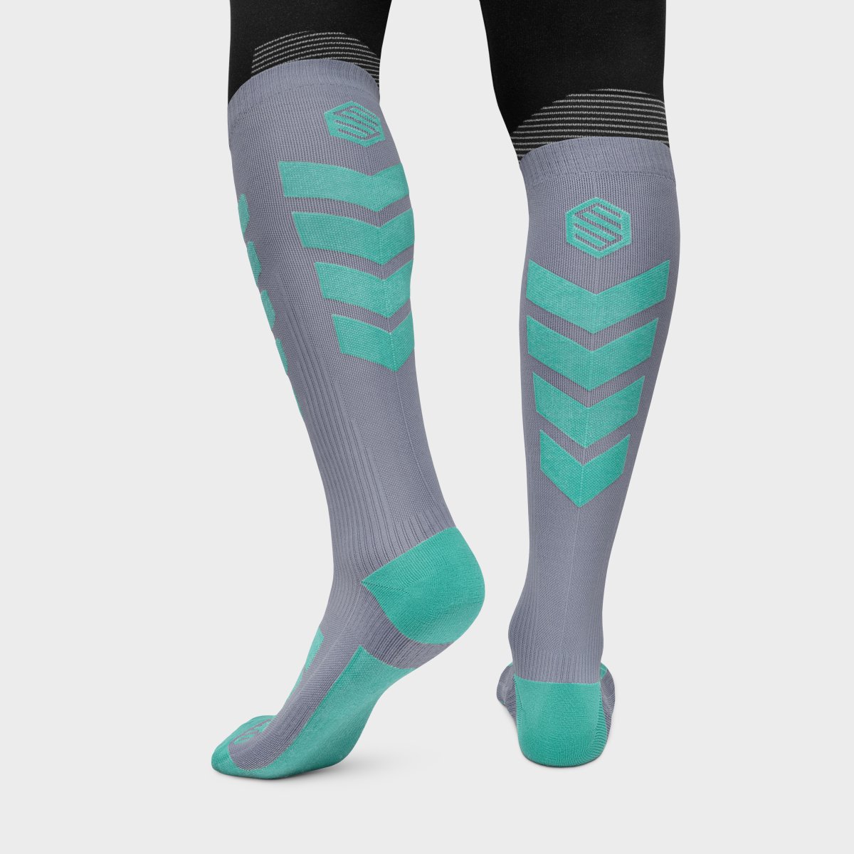 Calcetines para para snow y esquí Aoraki Crevasse Siroko - Gris Gris-2