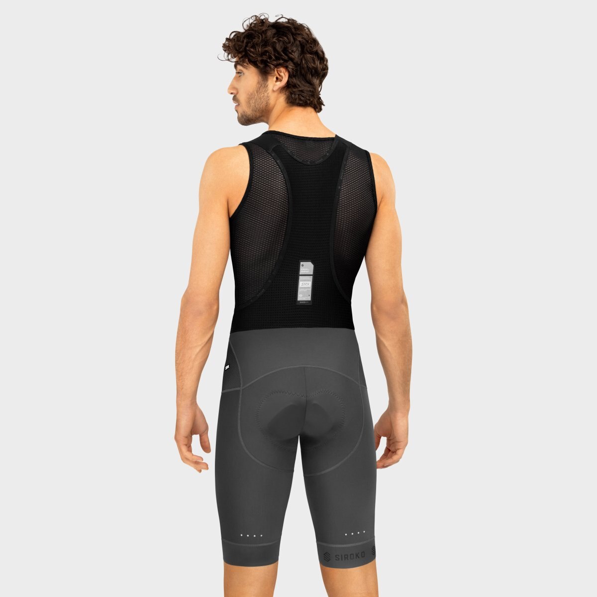 Culote corto ciclismo de hombre SRX Pro Maxim Siroko - Gris Gris-2