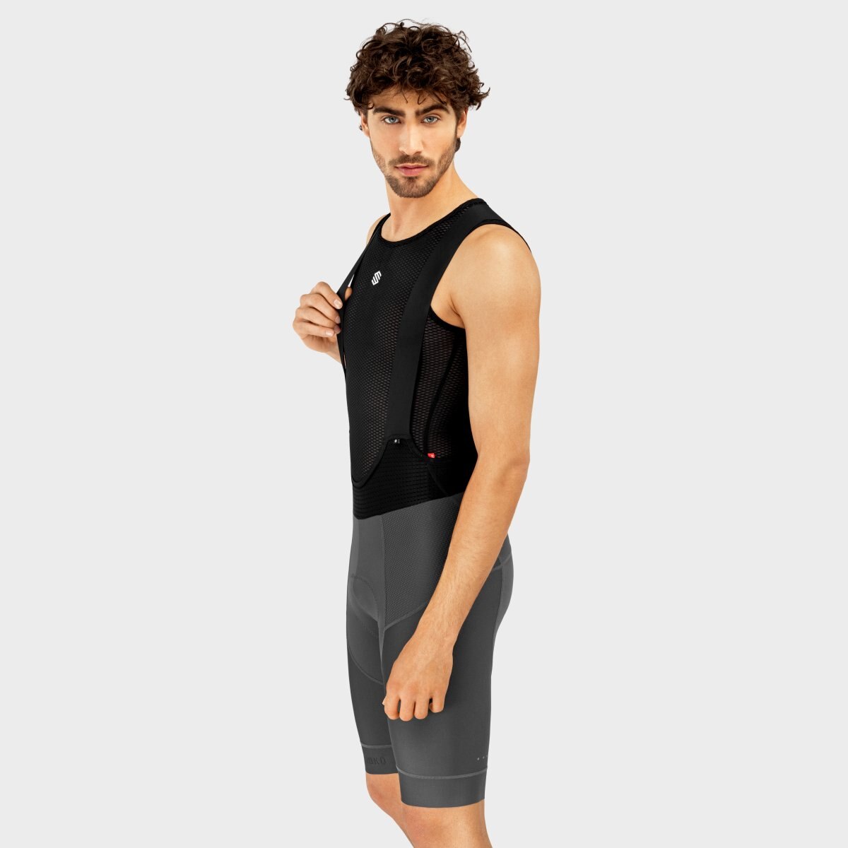 Culote corto ciclismo de hombre SRX Pro Maxim Siroko - Gris Gris-3