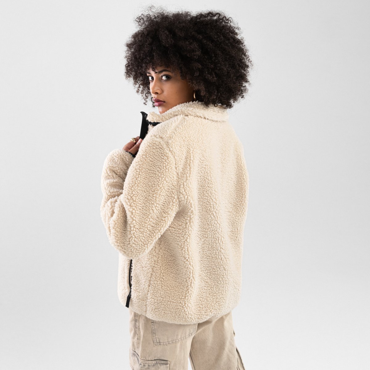 Imagen 2 de Chaqueta sherpa de mujer Levi-W Siroko - Marrón Marrón